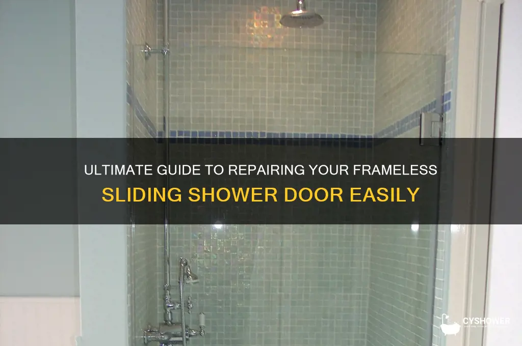 how to fix guide for frameless sliding shower door
