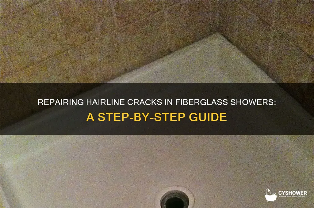 how to fix hairline cracks in fiberglass shower