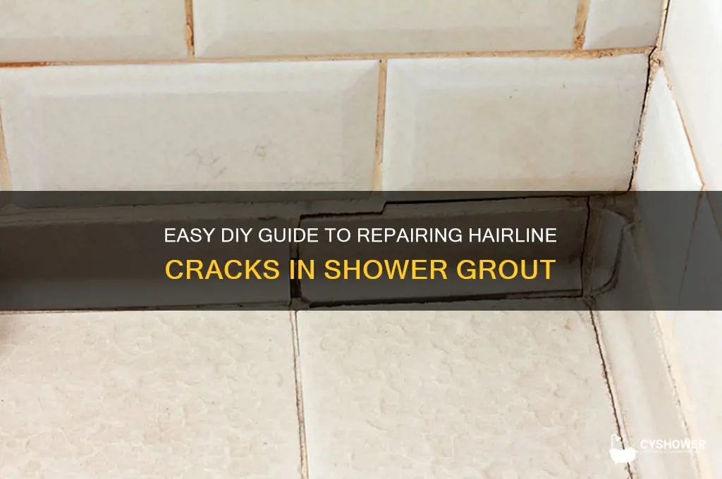 how to fix hairline cracks in shower grout