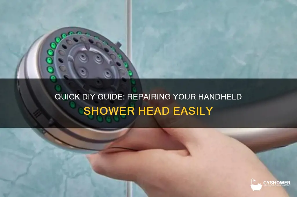 how to fix hand held shower