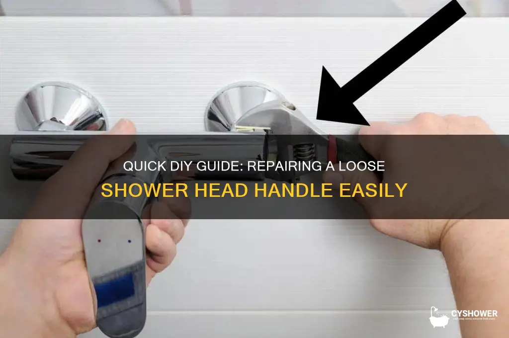 how to fix handle on shower head