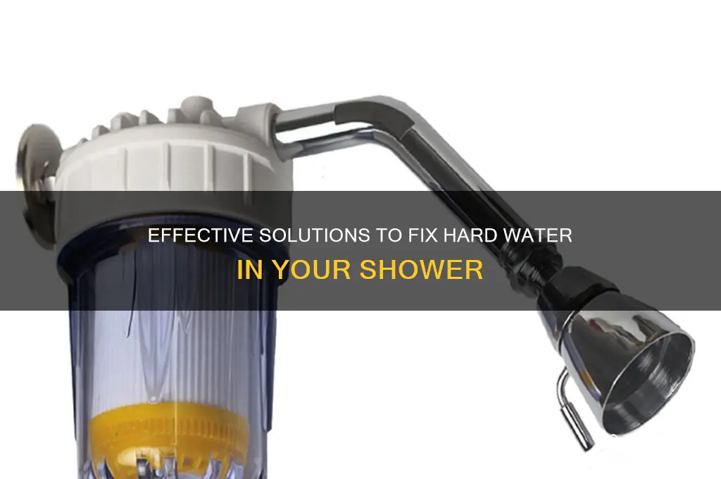how to fix hard water in shower