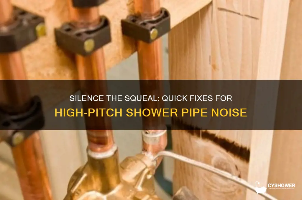 how to fix high pitch noise in shower pipes