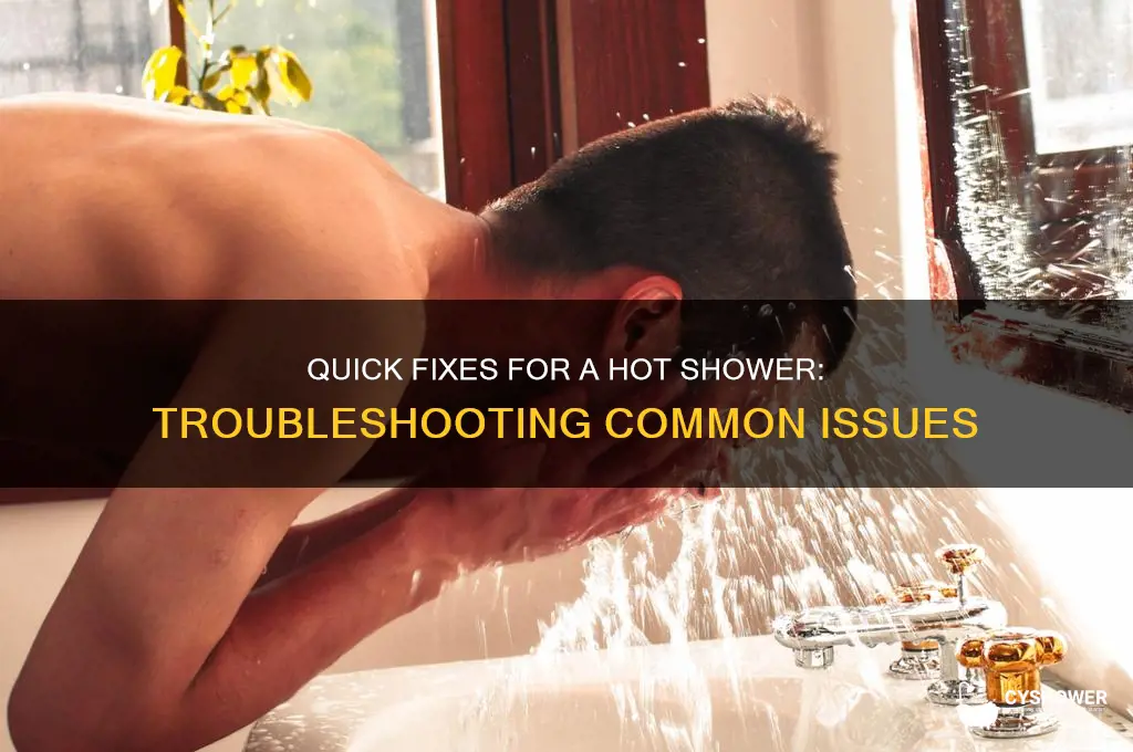 how to fix hot shower