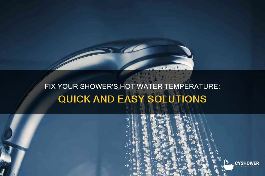 how to fix hot water temperature in shower