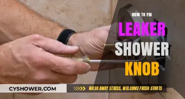 Quick DIY Guide to Fixing a Leaky Shower Knob Easily