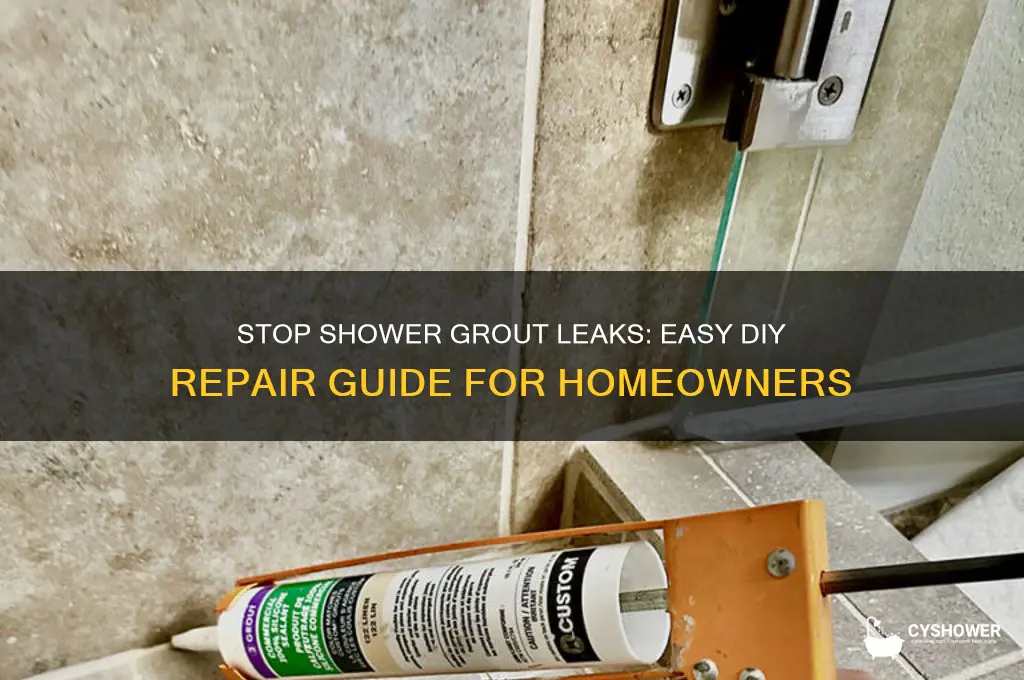 how to fix leaking grout in shower