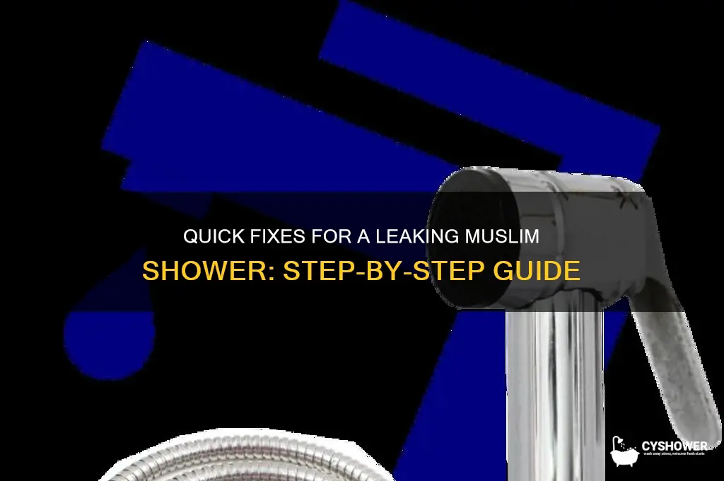 how to fix leaking muslim shower