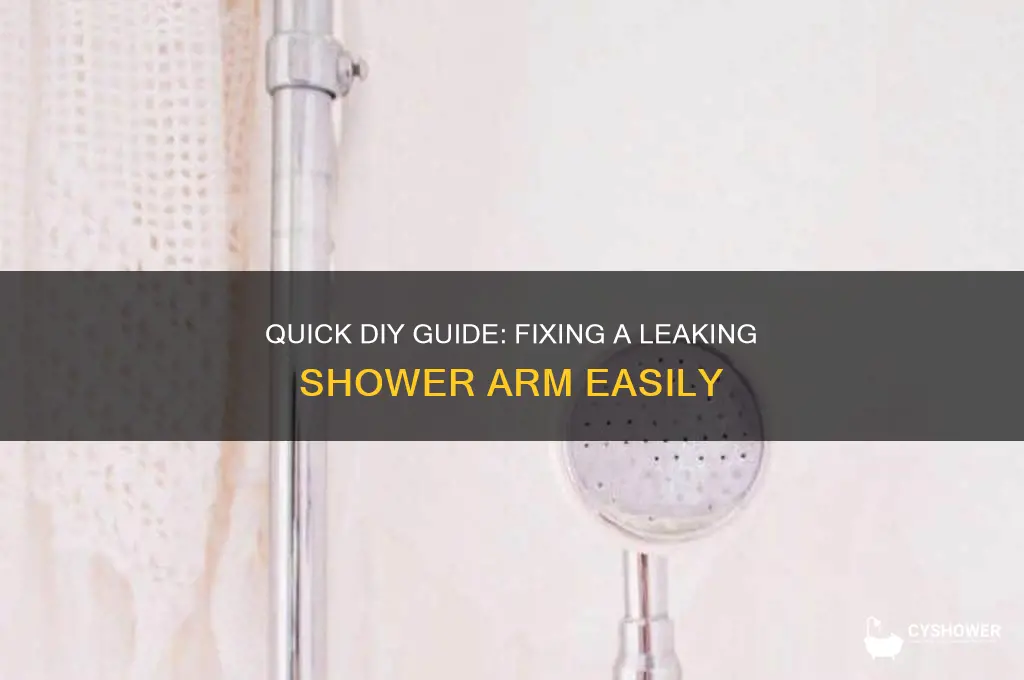 how to fix leaking shower arm