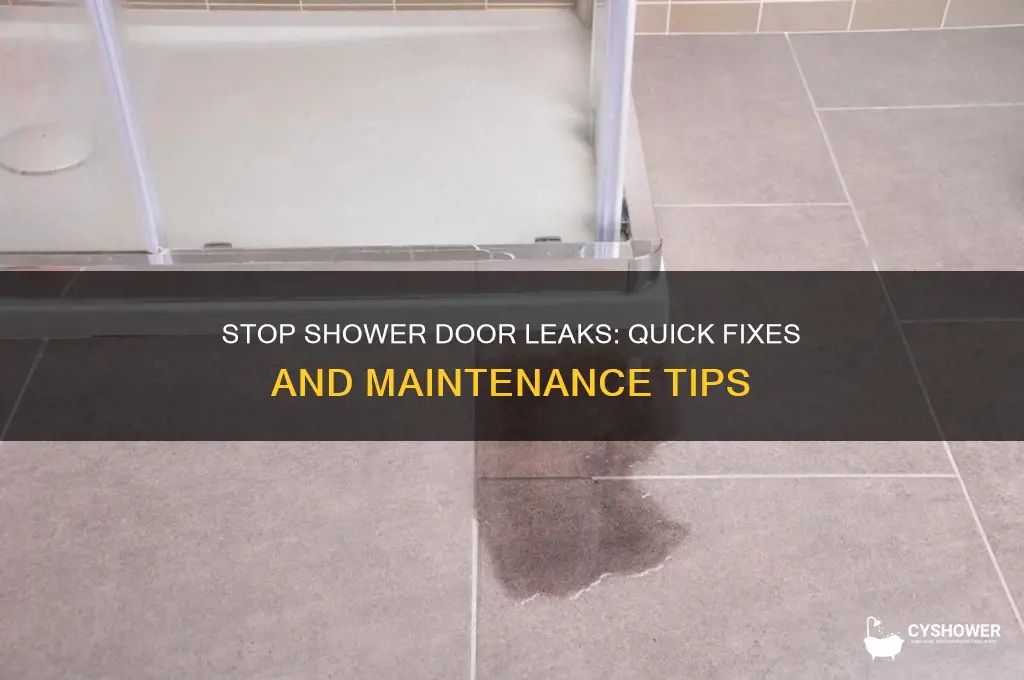 how to fix leaking shower doors