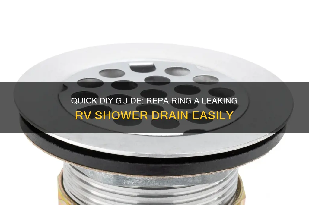 how to fix leaking shower drain in rv