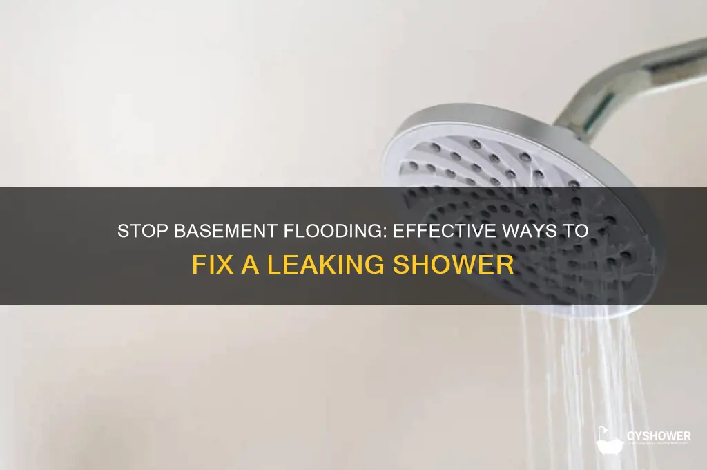 how to fix leaking shower into basment