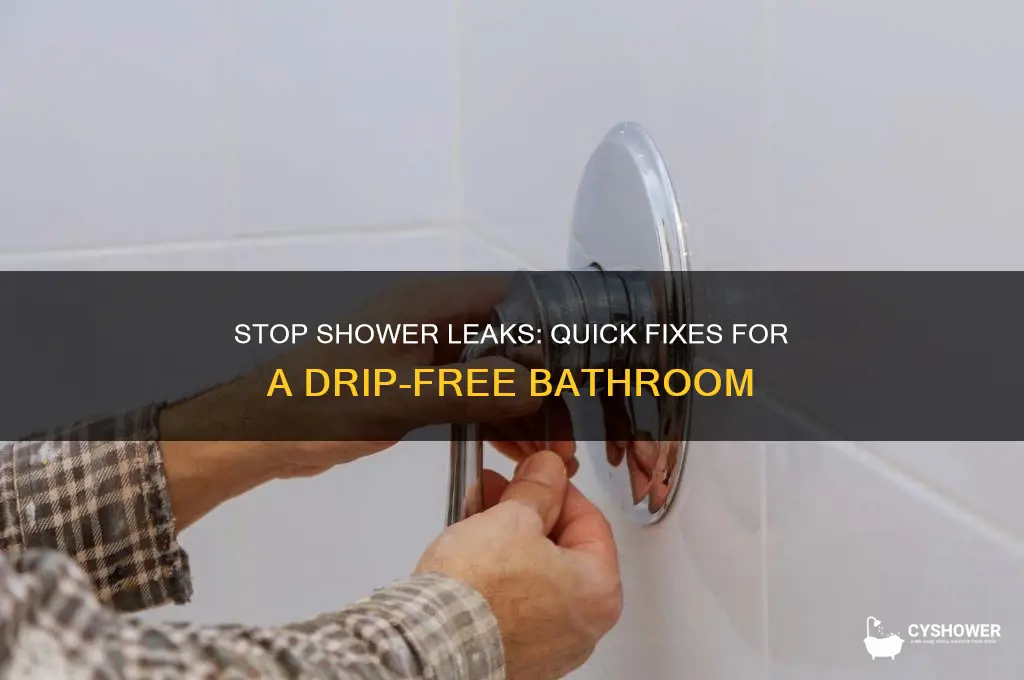 how to fix leaking shower when off