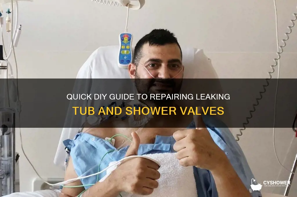 how to fix leaking tub and shower valve