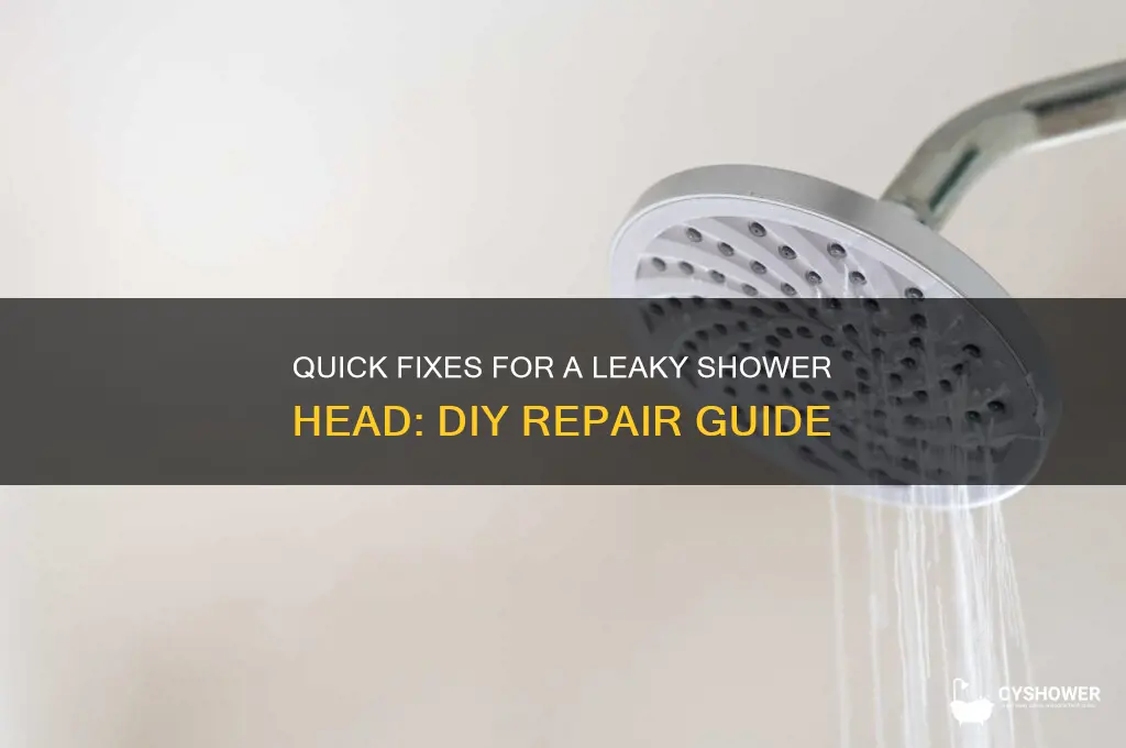 how to fix leaky shower head