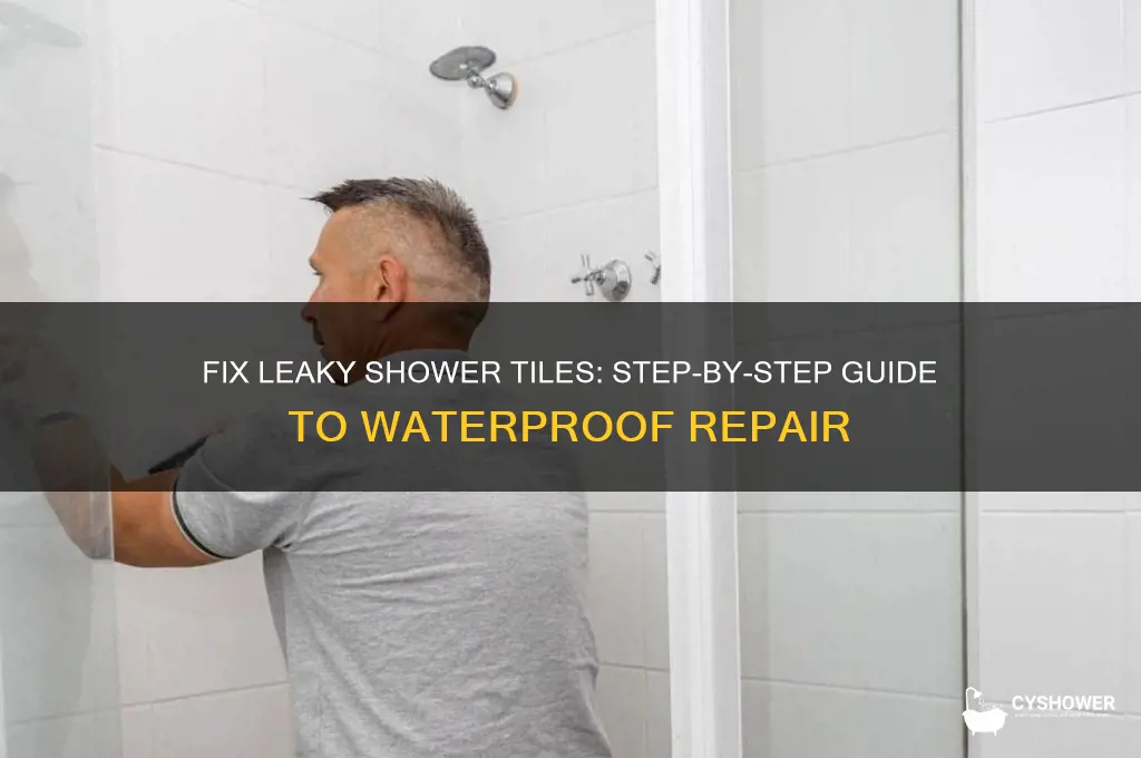 how to fix leaky shower tiles