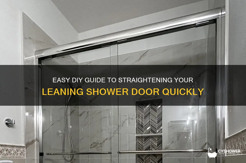 how to fix leaning shower door