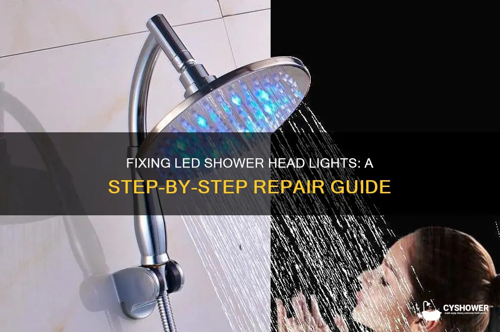 how to fix led lights in shower head