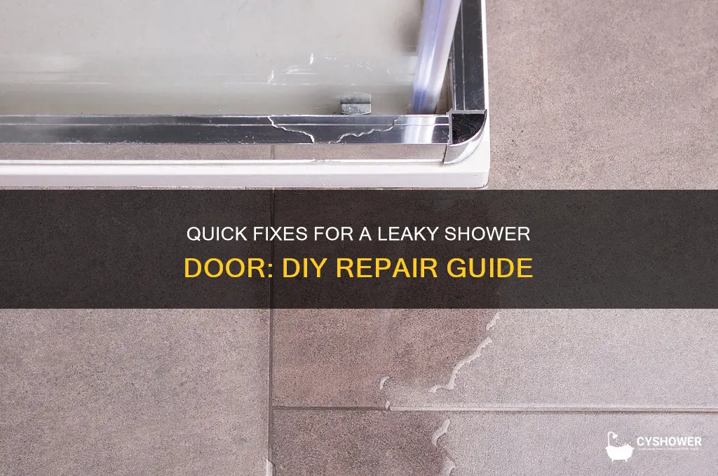 how to fix lkeaky shower door