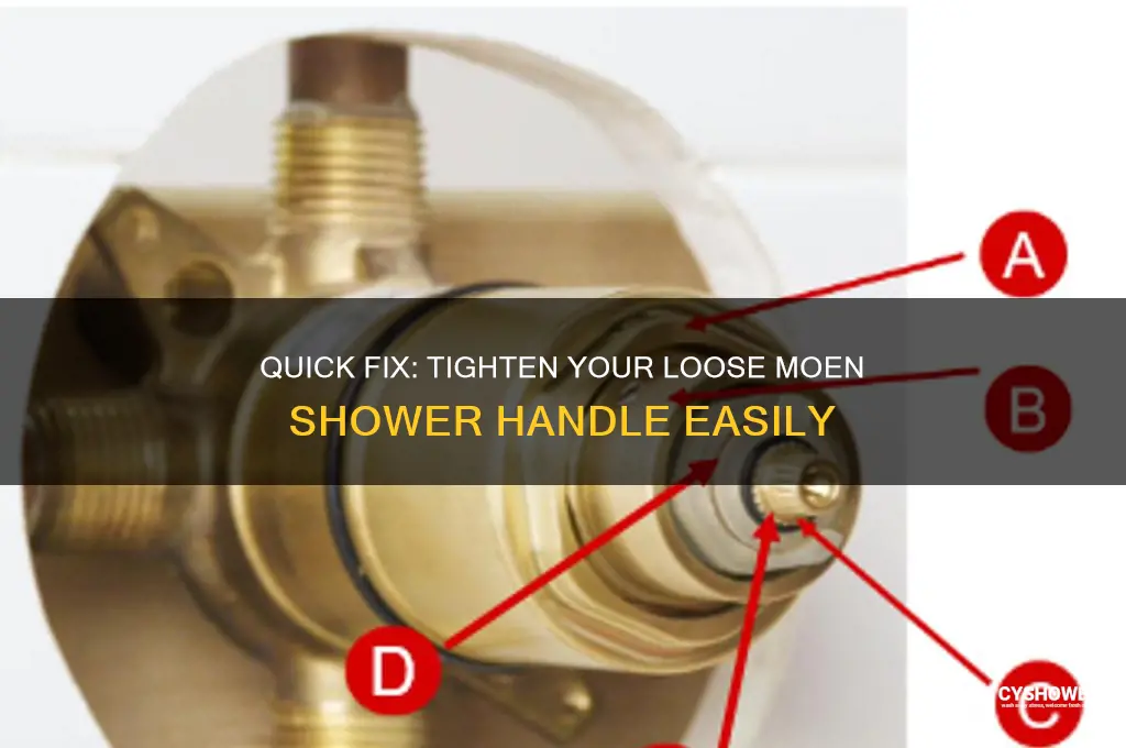 how to fix loose moen shower handle