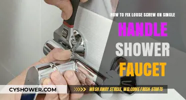 Quick Fix for a Wobbly Shower Faucet Handle: Tighten Loose Screw