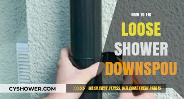 Quick DIY Guide: Fixing a Loose Shower Downspout Easily