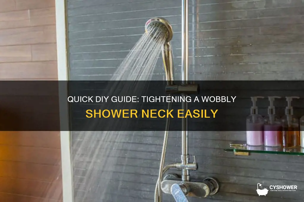 how to fix loose shower neck