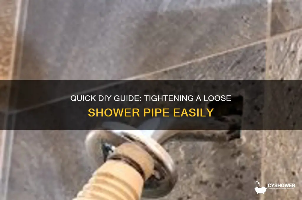 how to fix loose shower pipe
