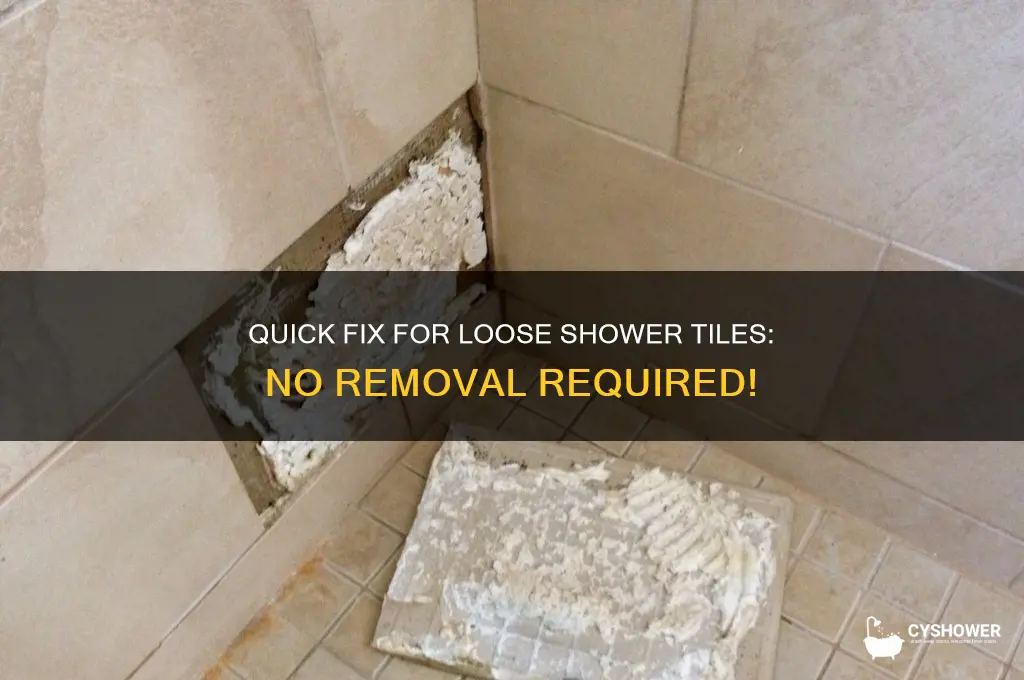 how to fix loose wall tiles without removing them shower