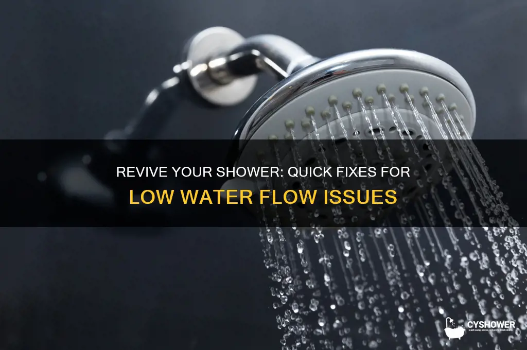 how to fix low flow shower