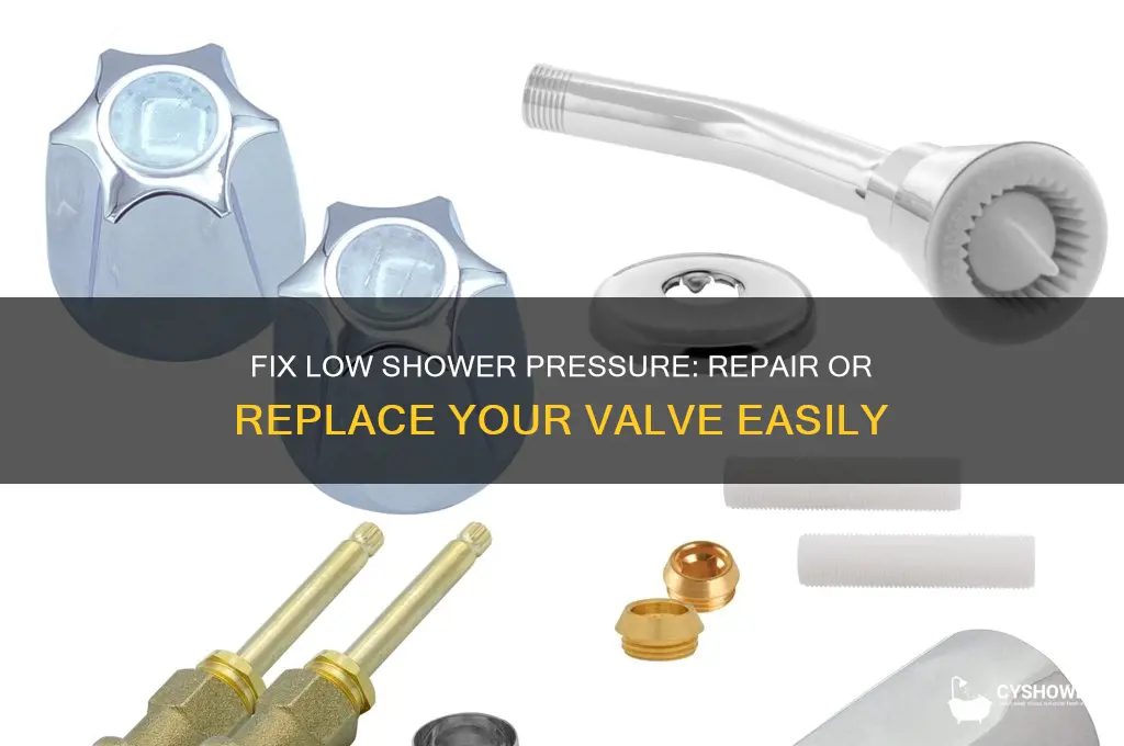 how to fix low shower pressure valve