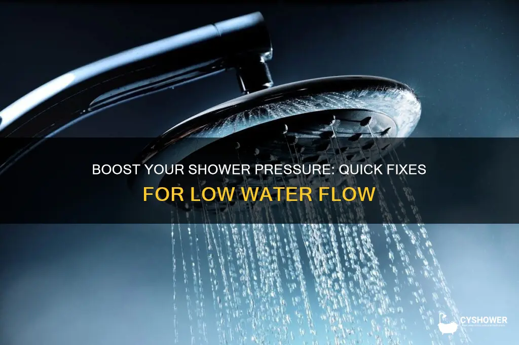 how to fix low water flow in shower