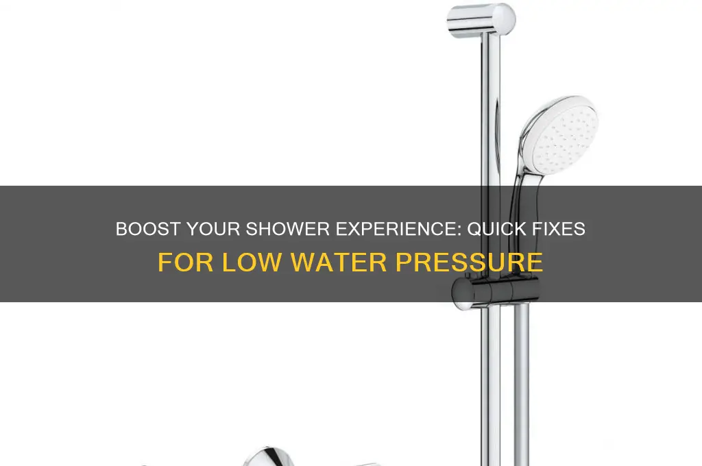 how to fix low water pressure shower