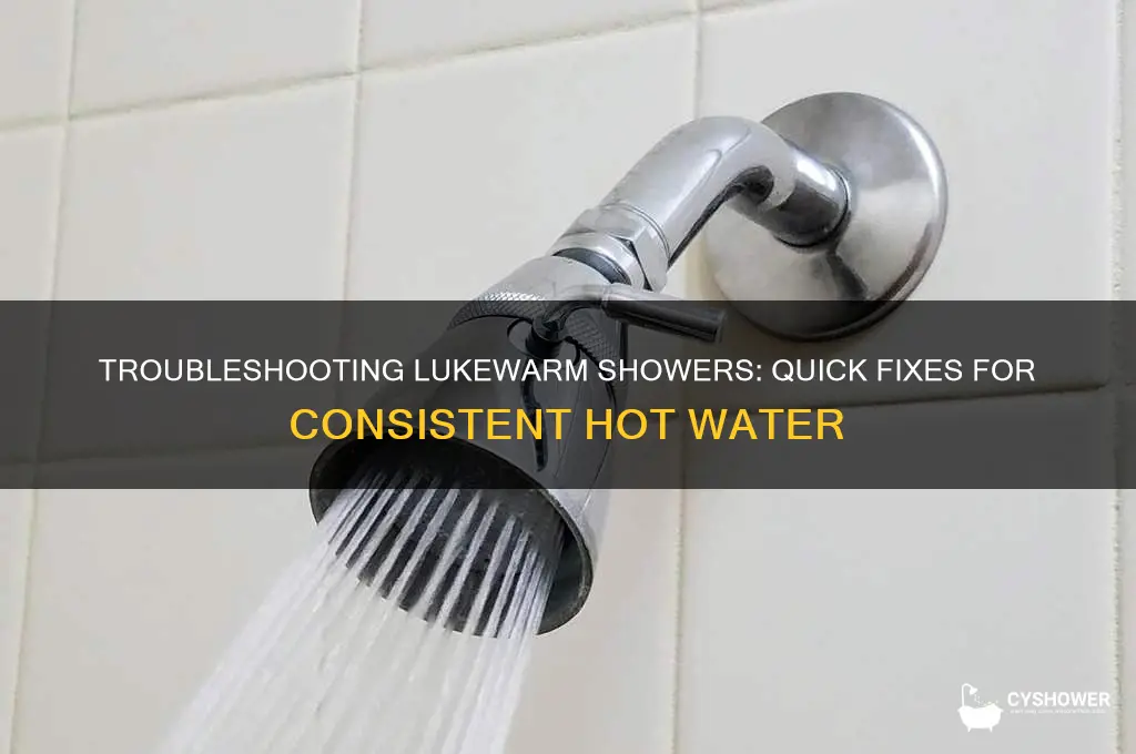 how to fix lukewarm shower