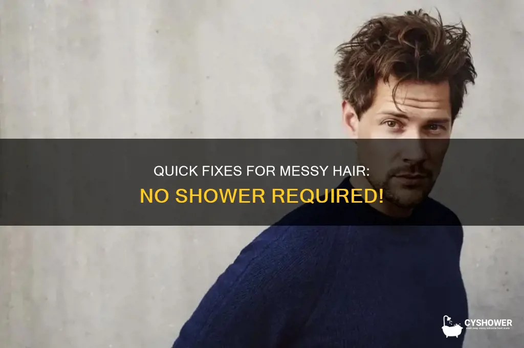 how to fix messy hair without shower