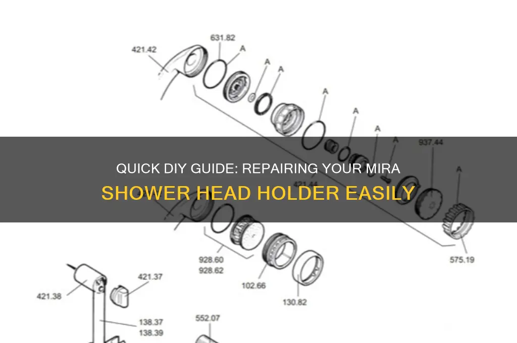 how to fix mira shower head holder
