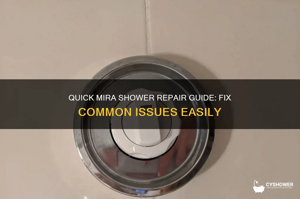 how to fix mira shower