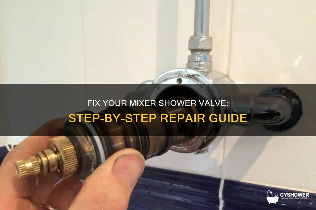 how to fix mixer shower valve