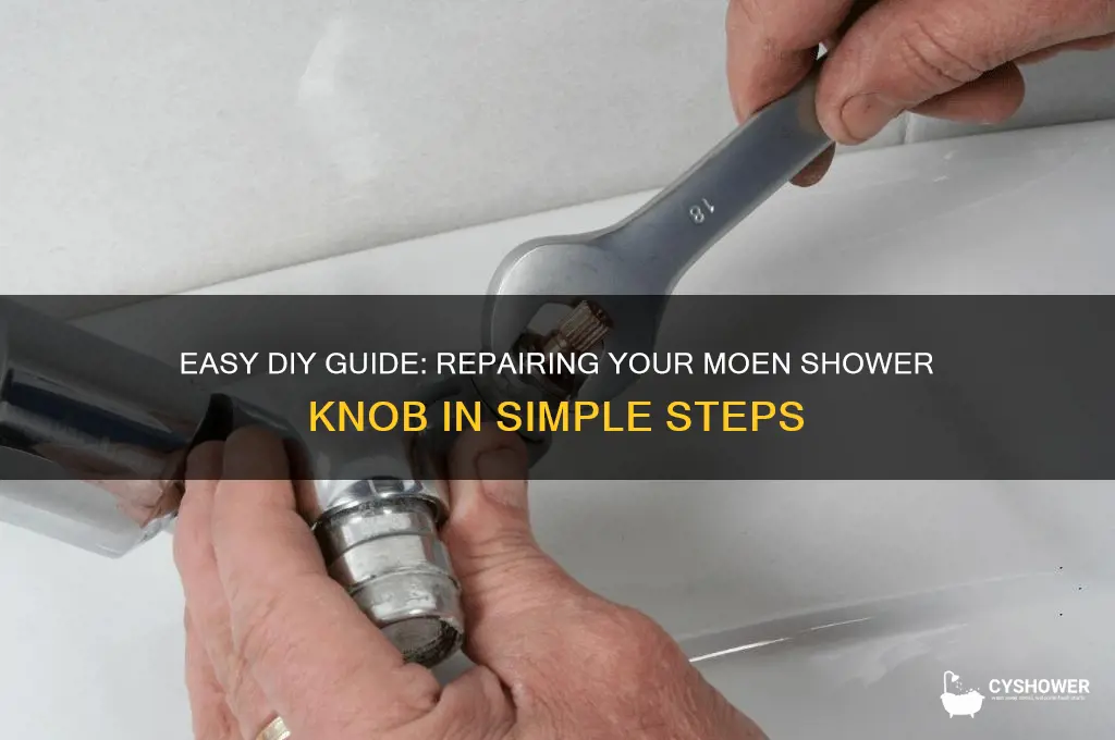 how to fix moen shower knob