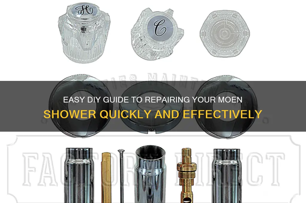 how to fix moen shower