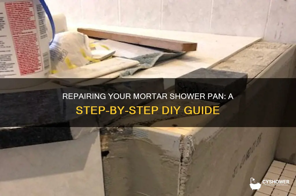 how to fix mortar shower pan