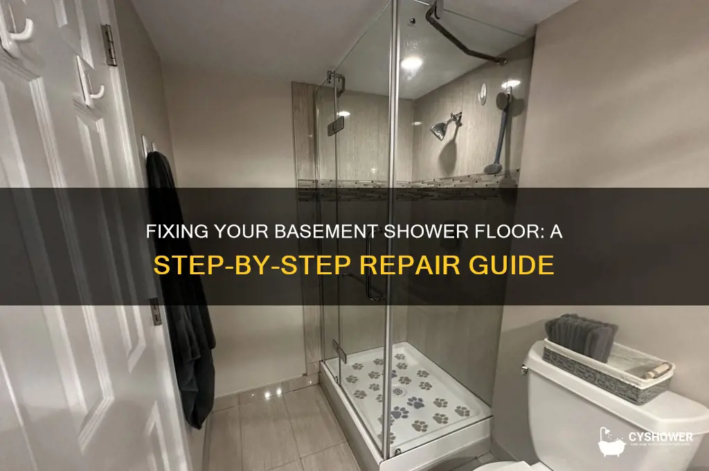 how to fix my basement shower floor