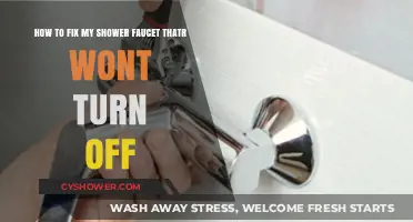 Quick Fixes for a Shower Faucet That Won't Turn Off