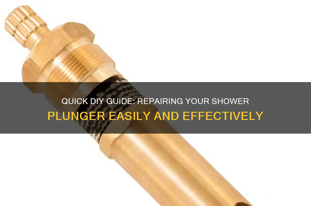 how to fix my shower plunger