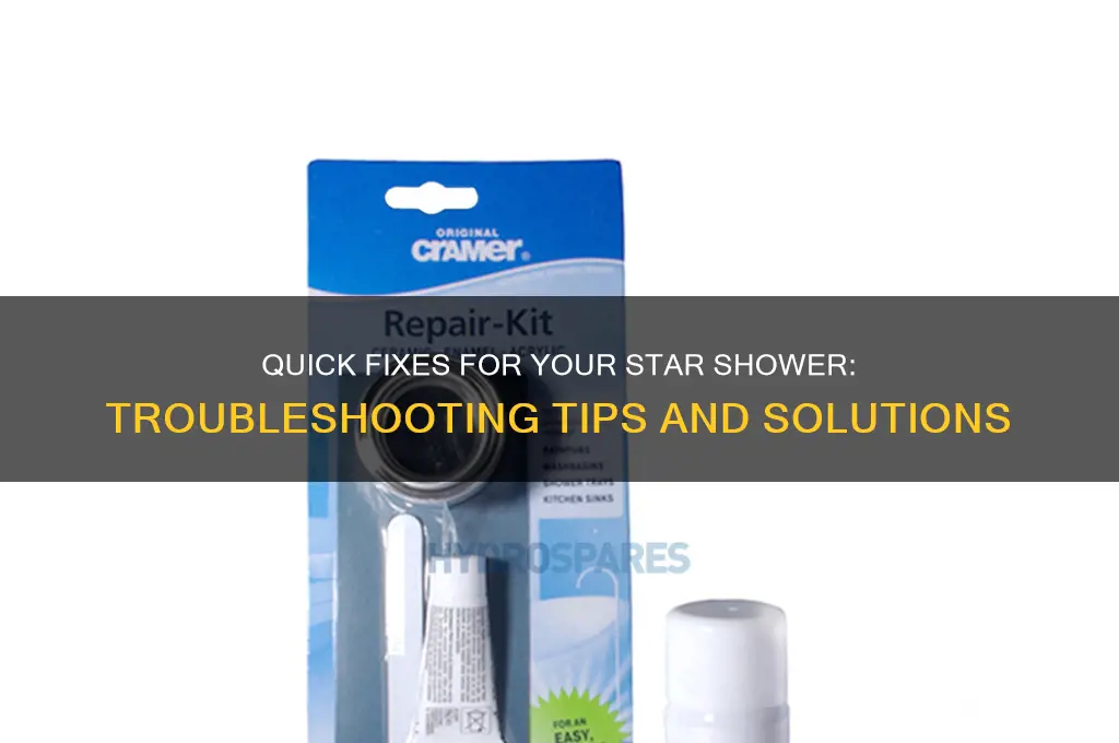 how to fix my star shower