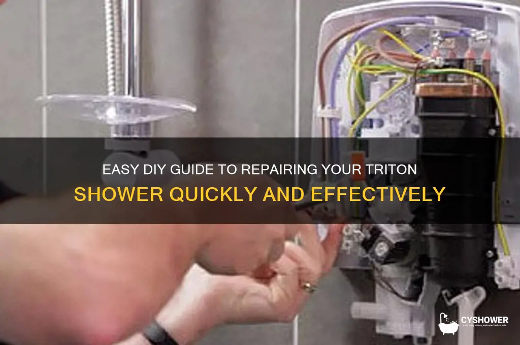 how to fix my triton shower