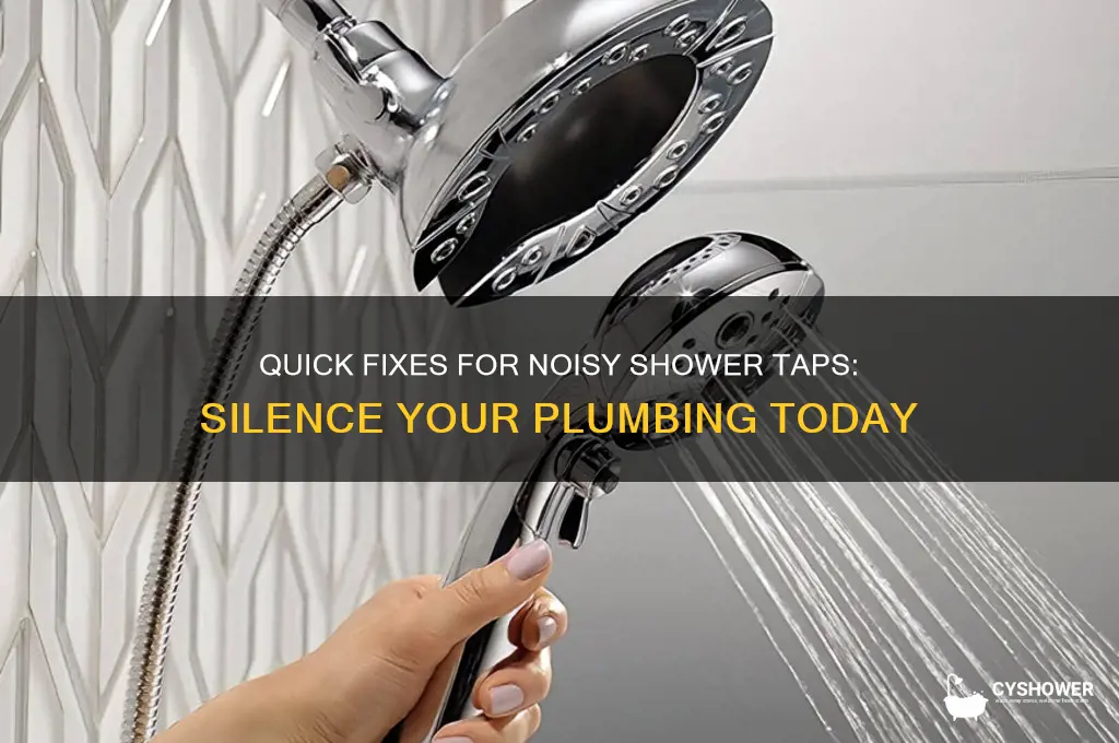 how to fix noisy shower taps