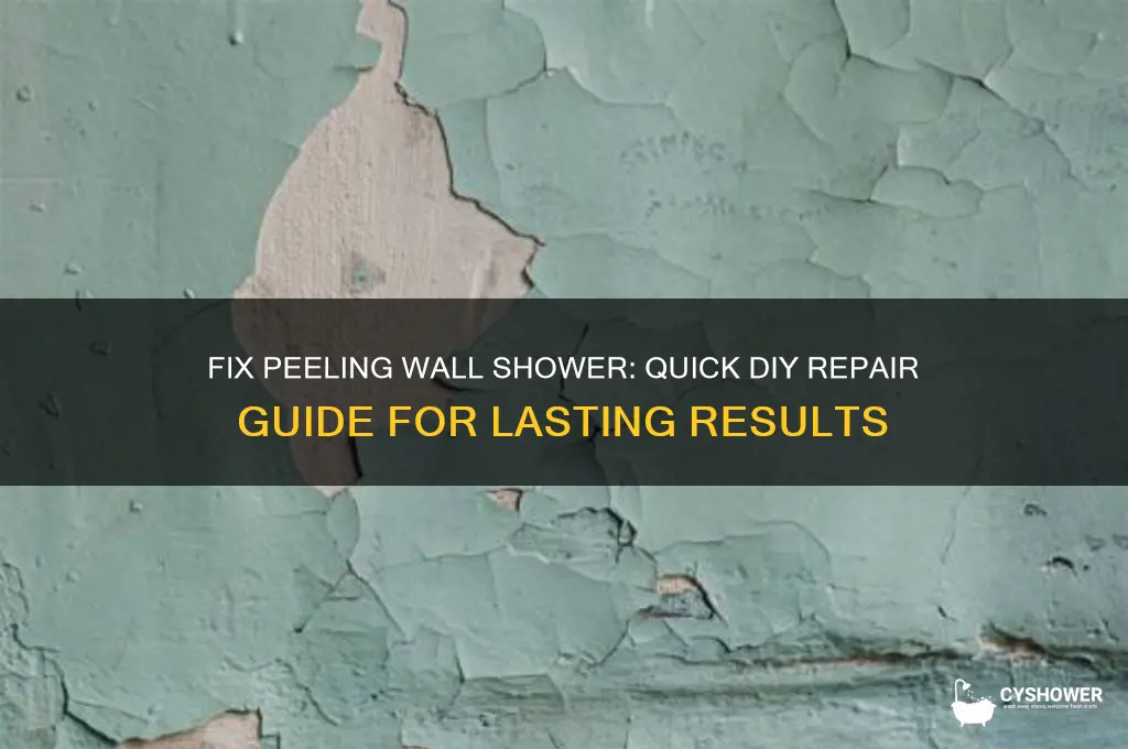 how to fix oeeling wall shower