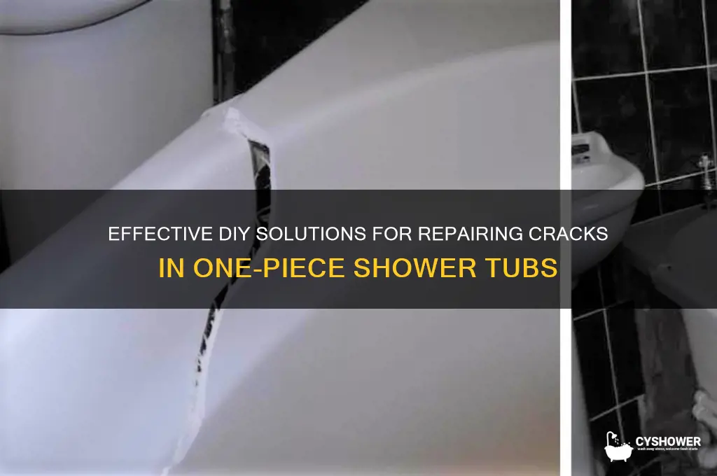 how to fix one piece shower tub cracks