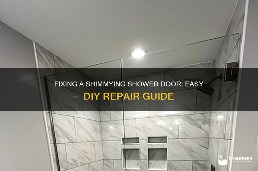 how to fix or shimmy really bad shower door